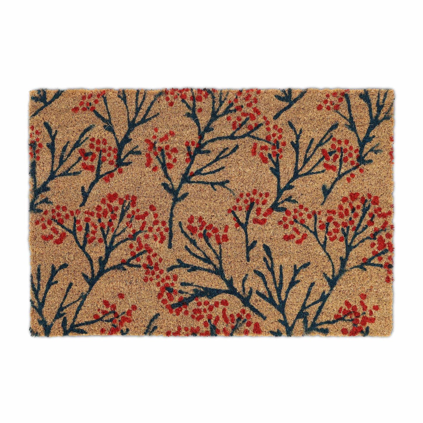 Door mat coconut fiber with branch pattern