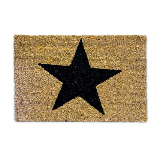 Door mat coconut fiber with star