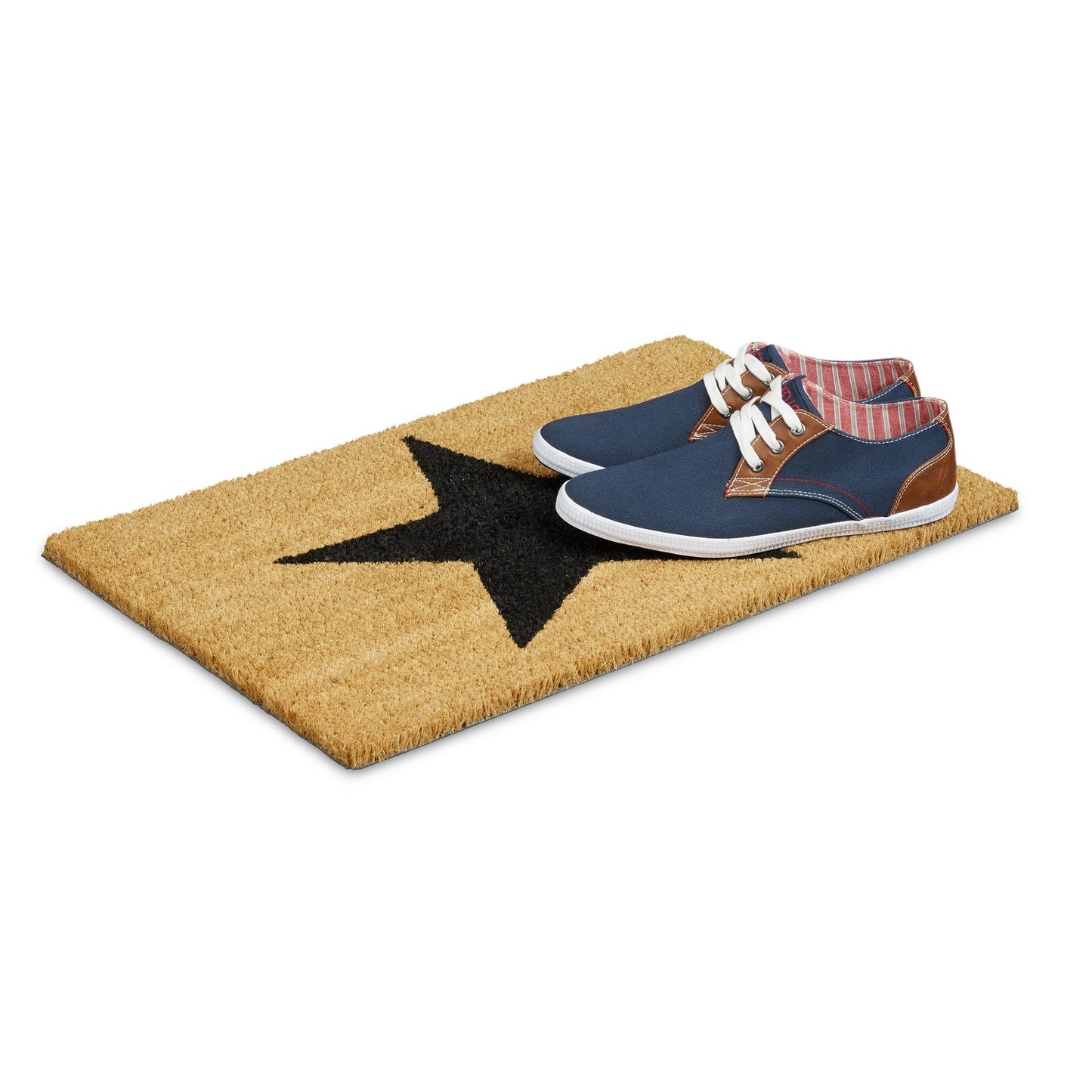 Door mat coconut fiber with star