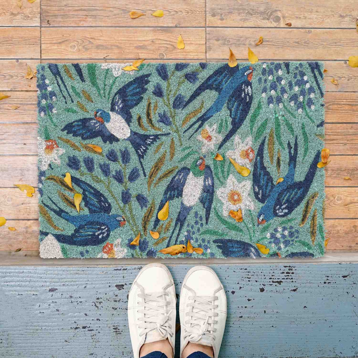Doormat coconut fiber with swallows