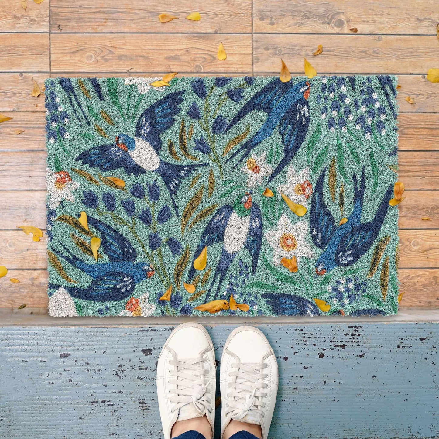 Doormat coconut fiber with swallows