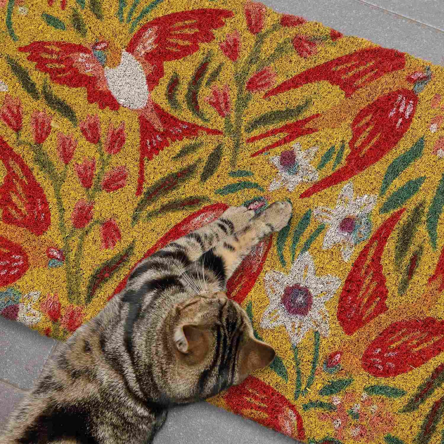 Doormat coconut fiber with swallows