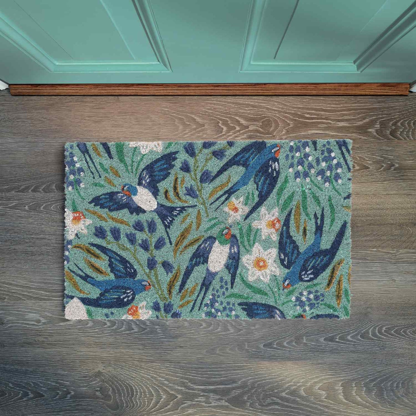 Doormat coconut fiber with swallows