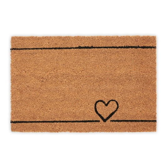 Door mat coconut heart