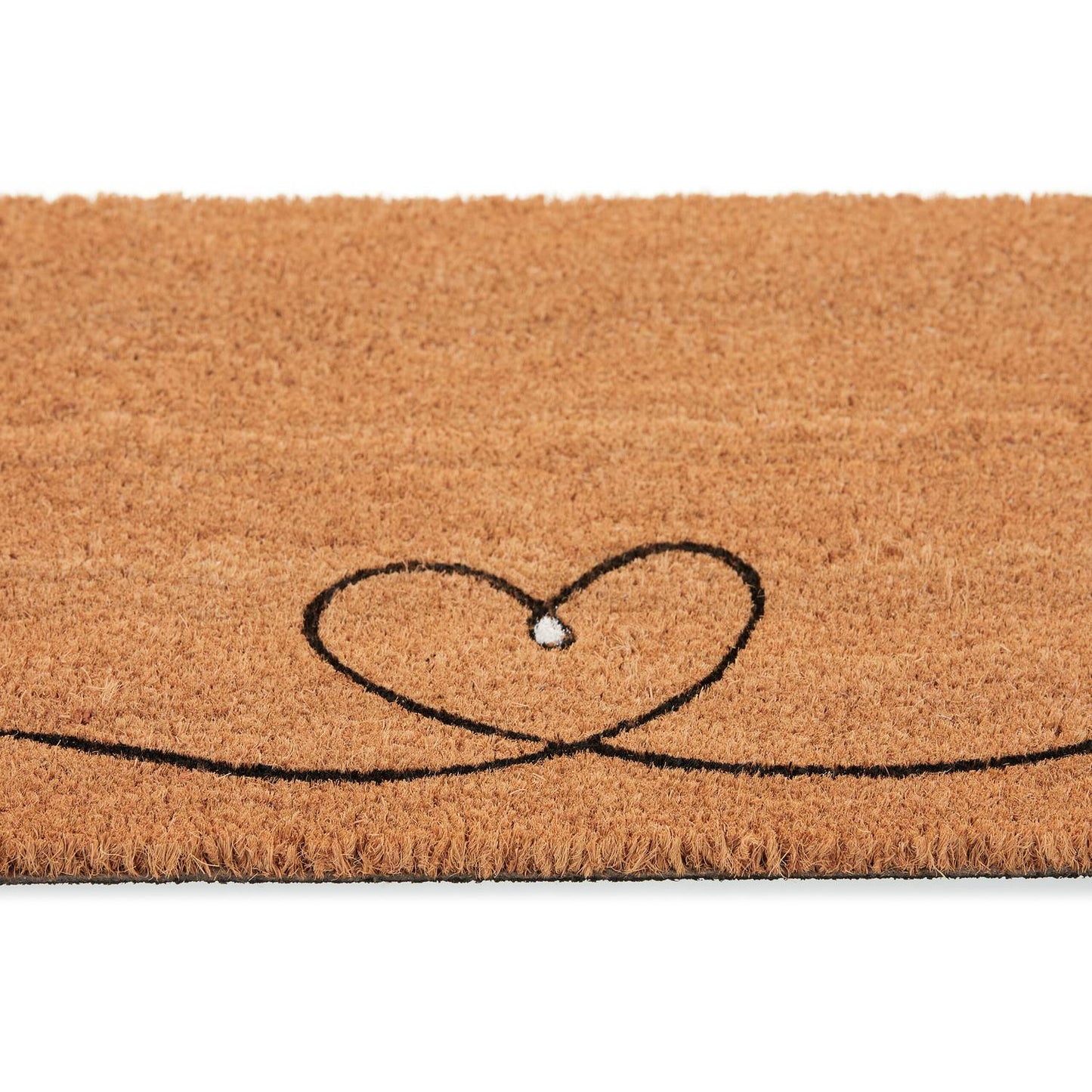Door mat coconut heart