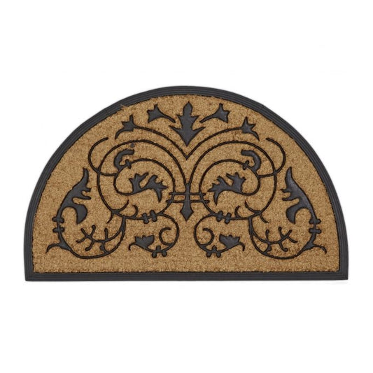 Door mat coconut semicircular 60x100 cm