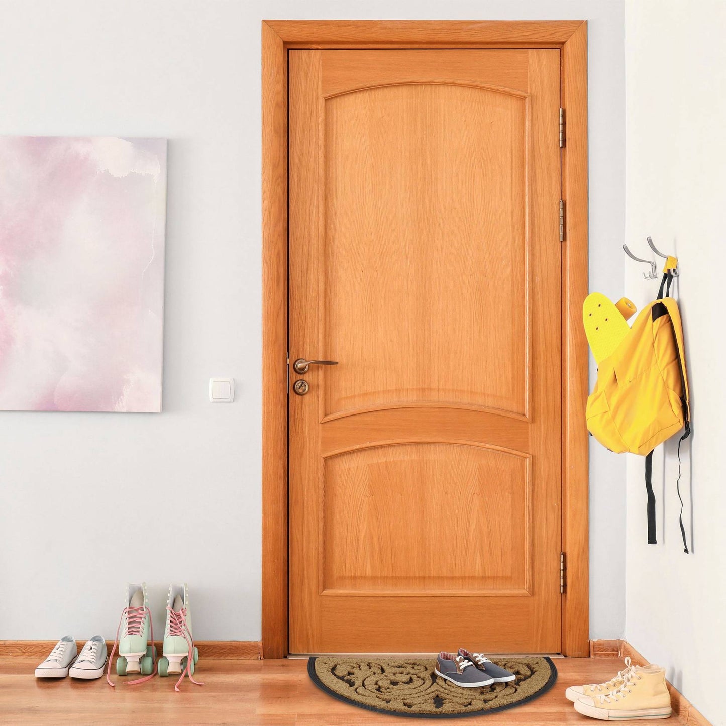 Door mat coconut semicircular 60x100 cm