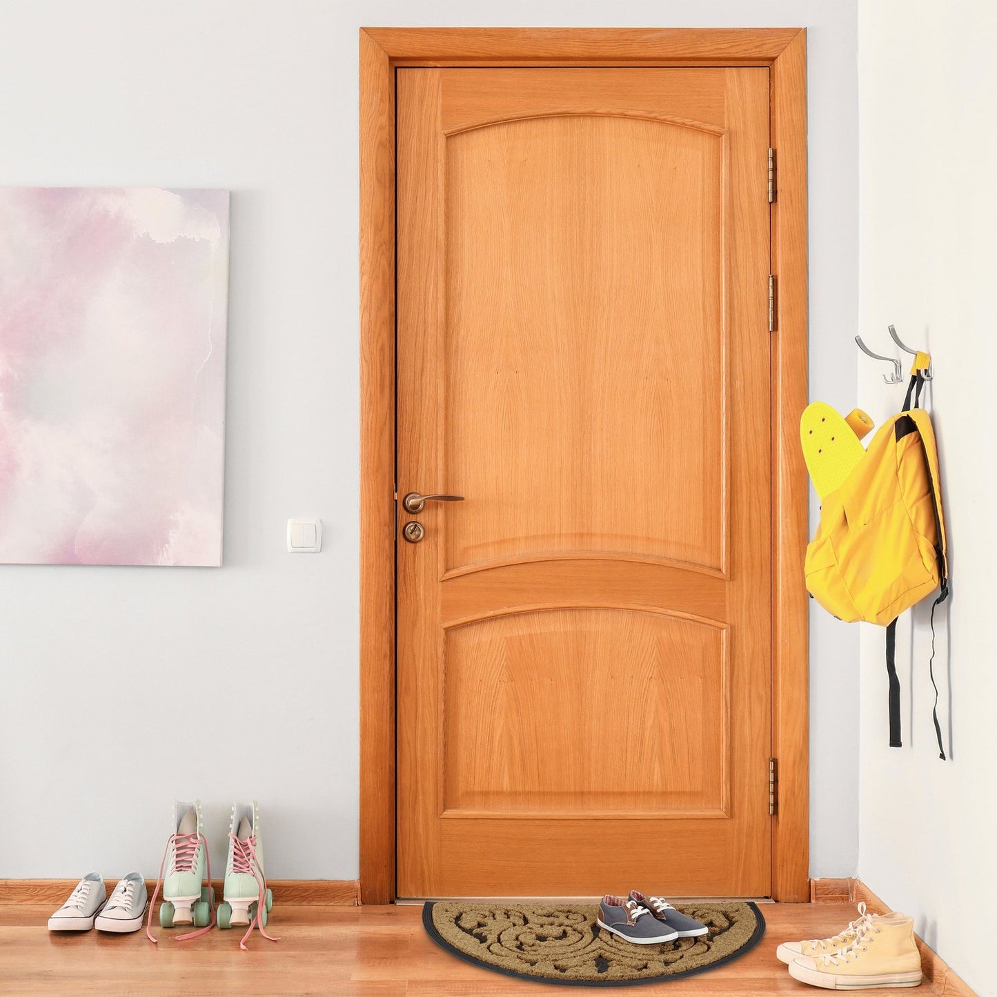 Door mat coconut semicircular 60x100 cm