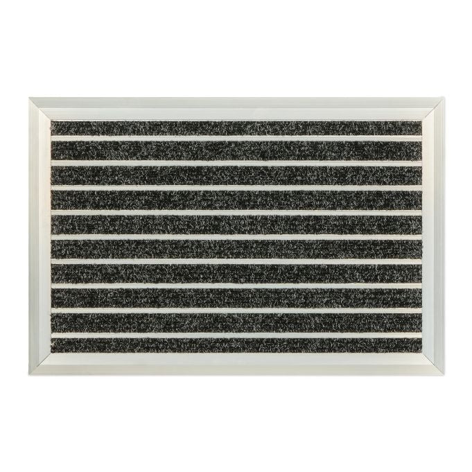 Doormat in aluminum black
