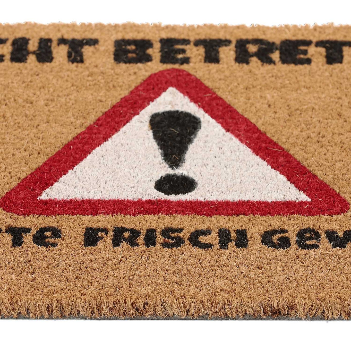 Door mat in coconut "Do not enter."