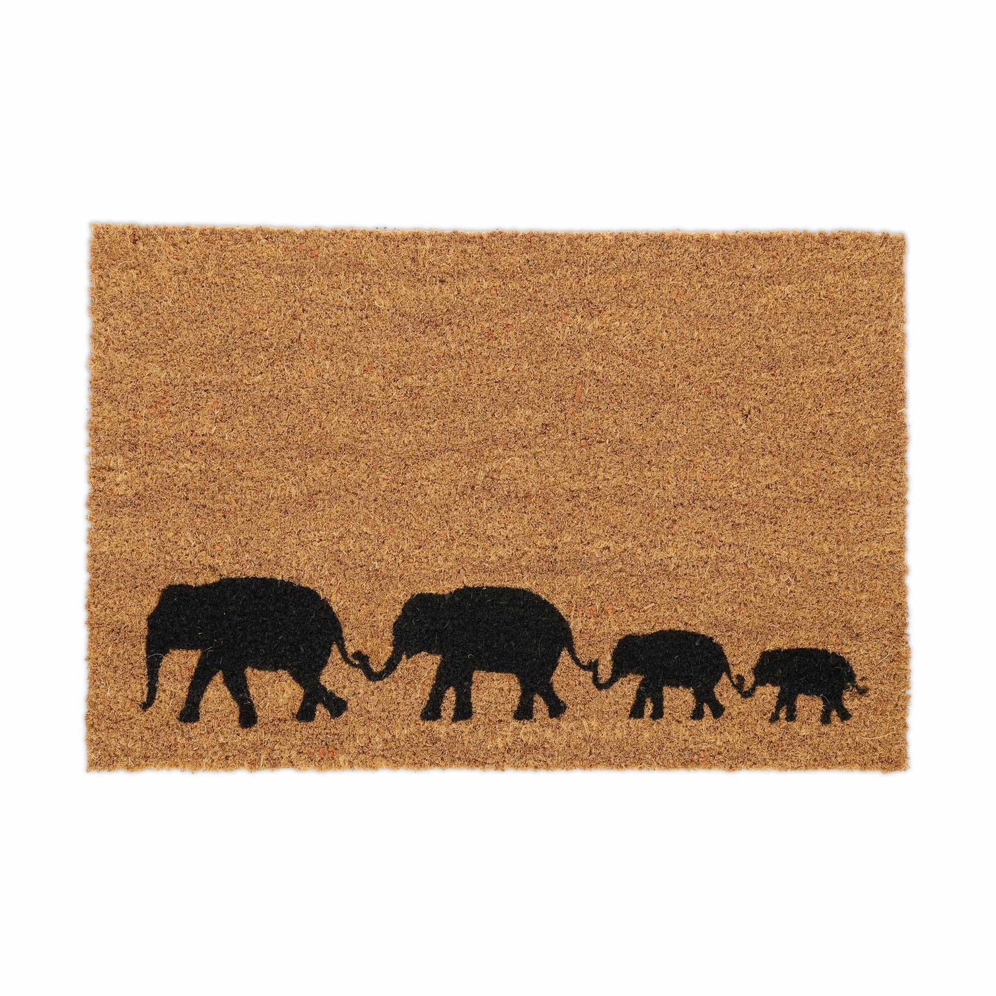 Doormat in coconut Elephants