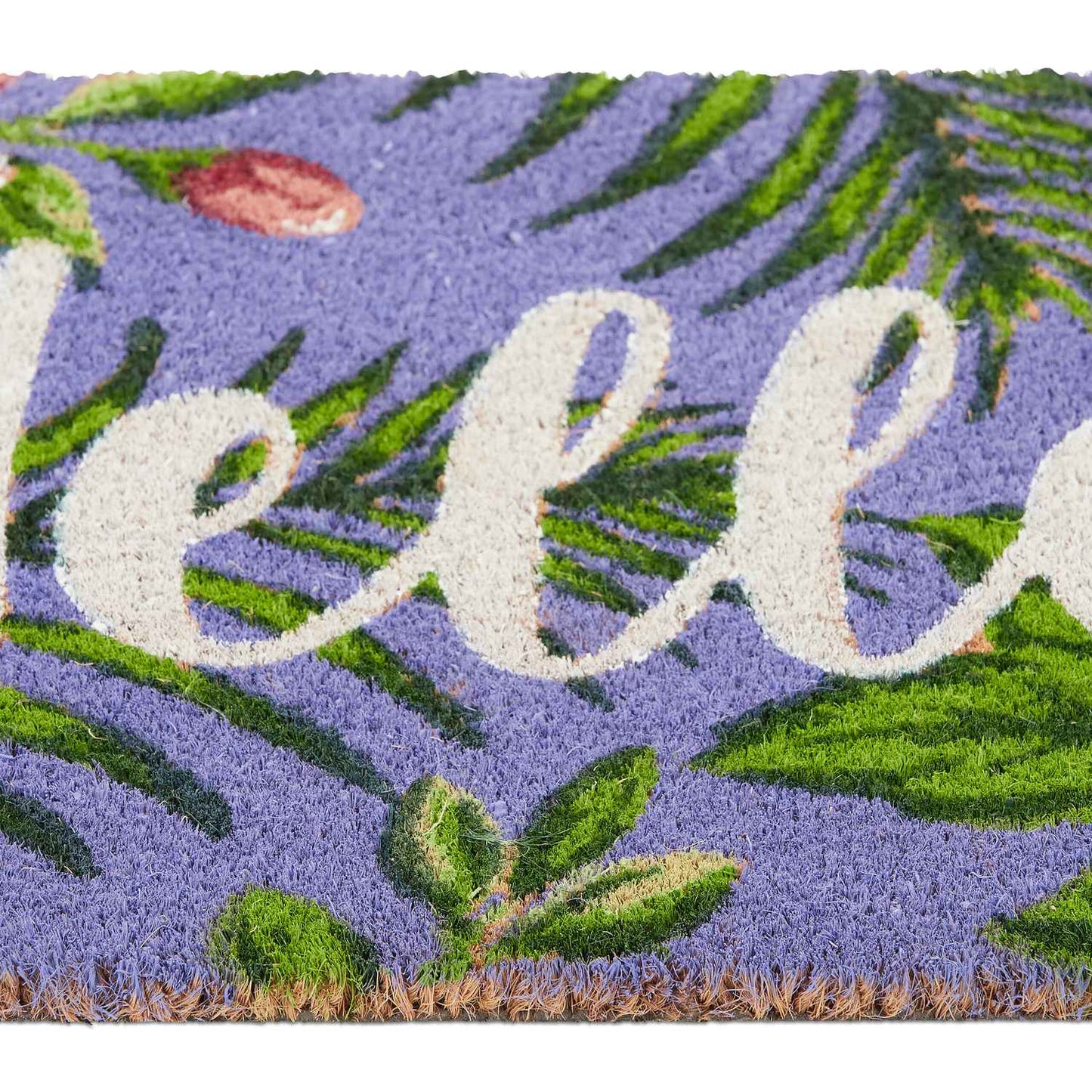 Door mat in coconut Hello