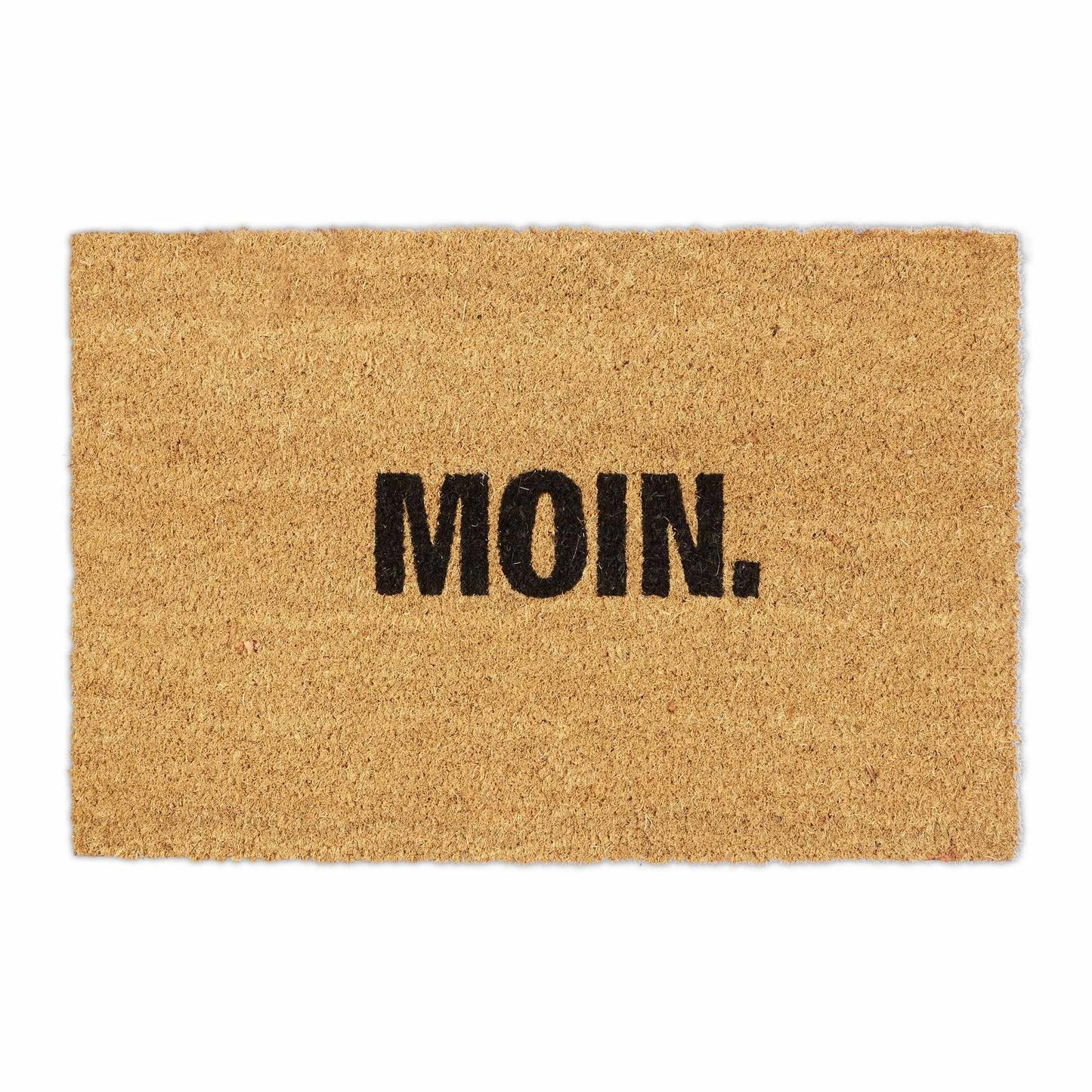 Door mat in coconut "Moin."