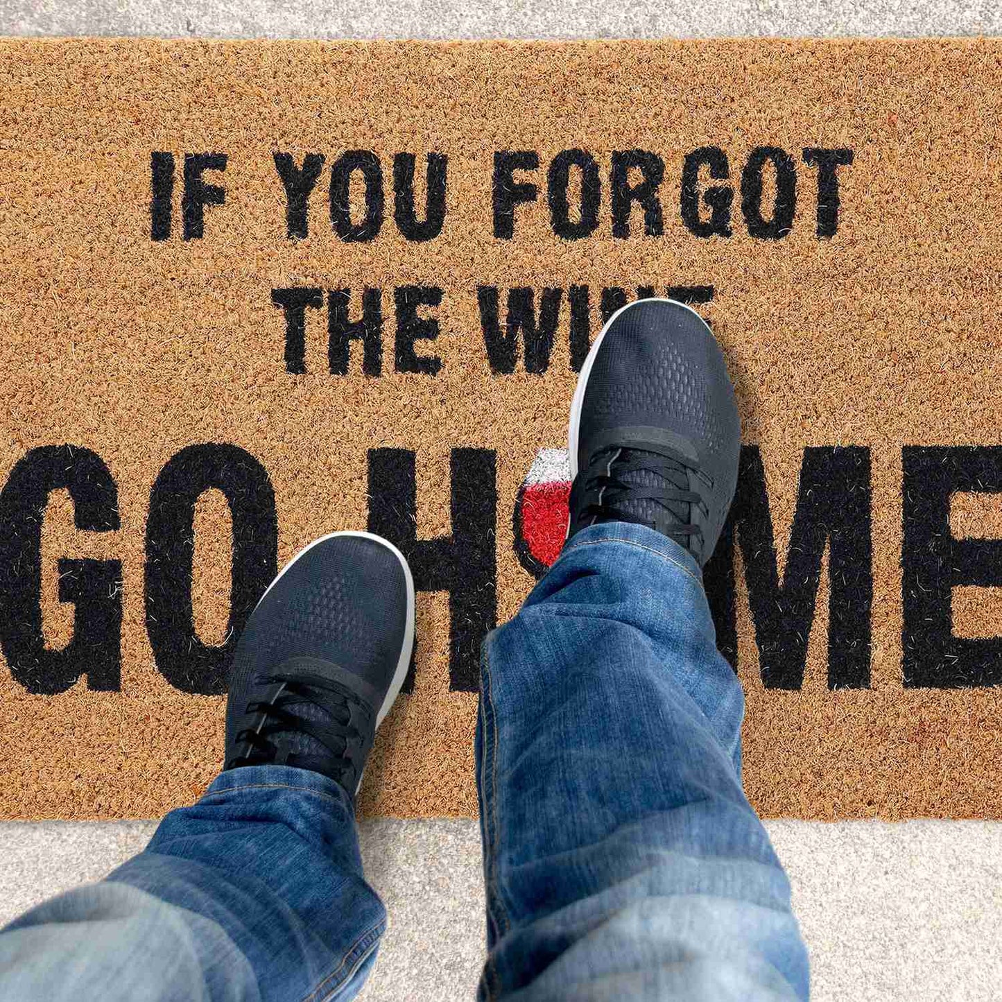 Door mat in coconut Vin