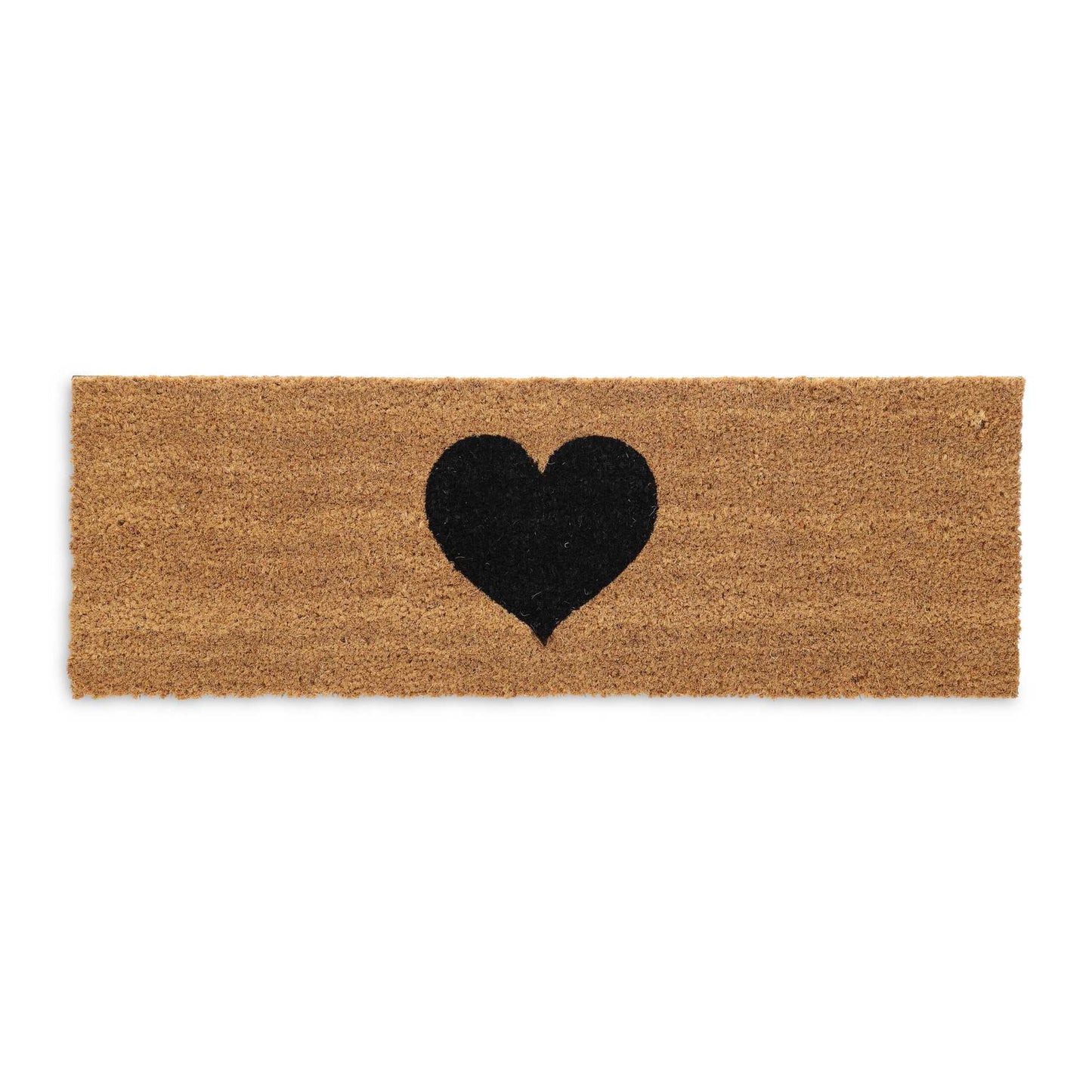 Door mat in coconut with heart