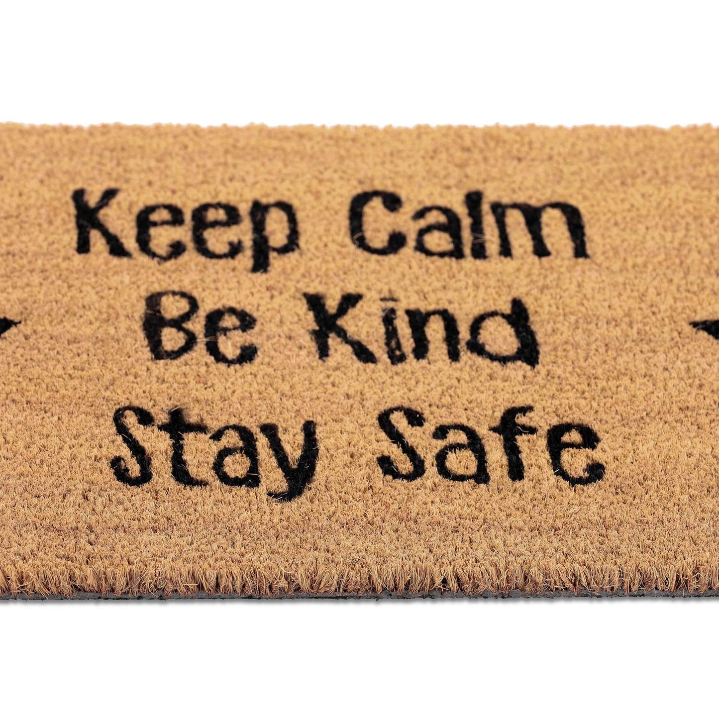 Door mat in coconut with sayings