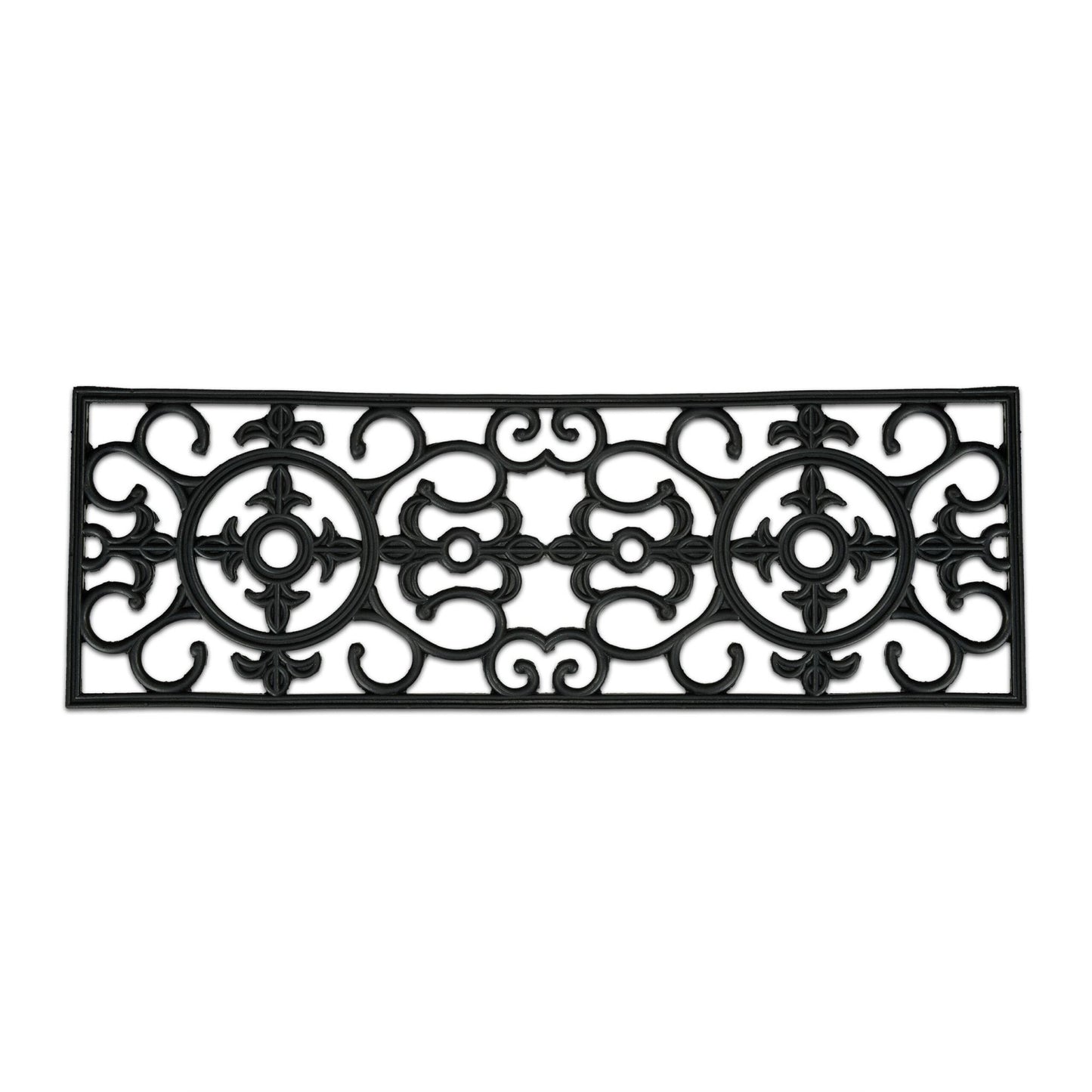 Doormat made of rubber ornament