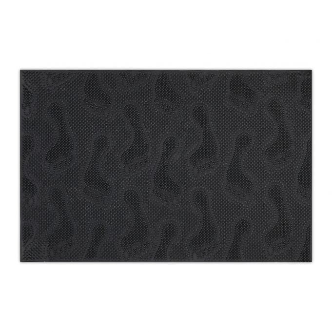 Door mat rubber design footprint