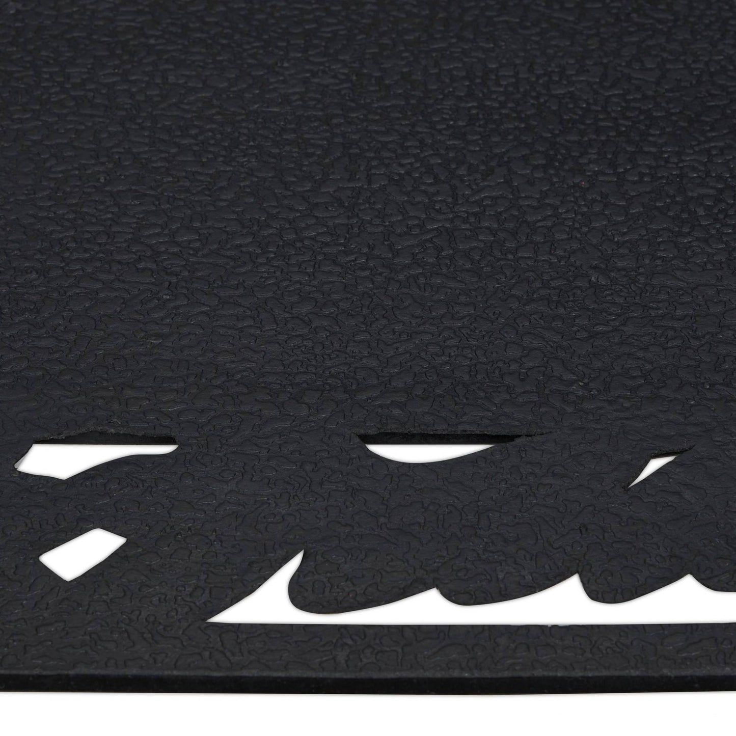Door mat rubber leaf motif