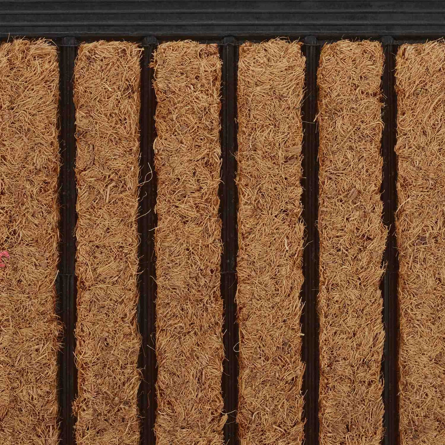 Door mat "striped" rubber & coconut