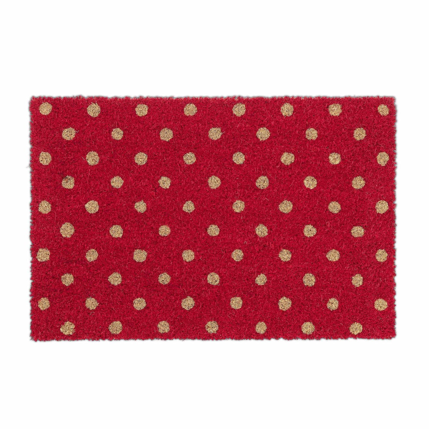 Door mat with coconut dotted