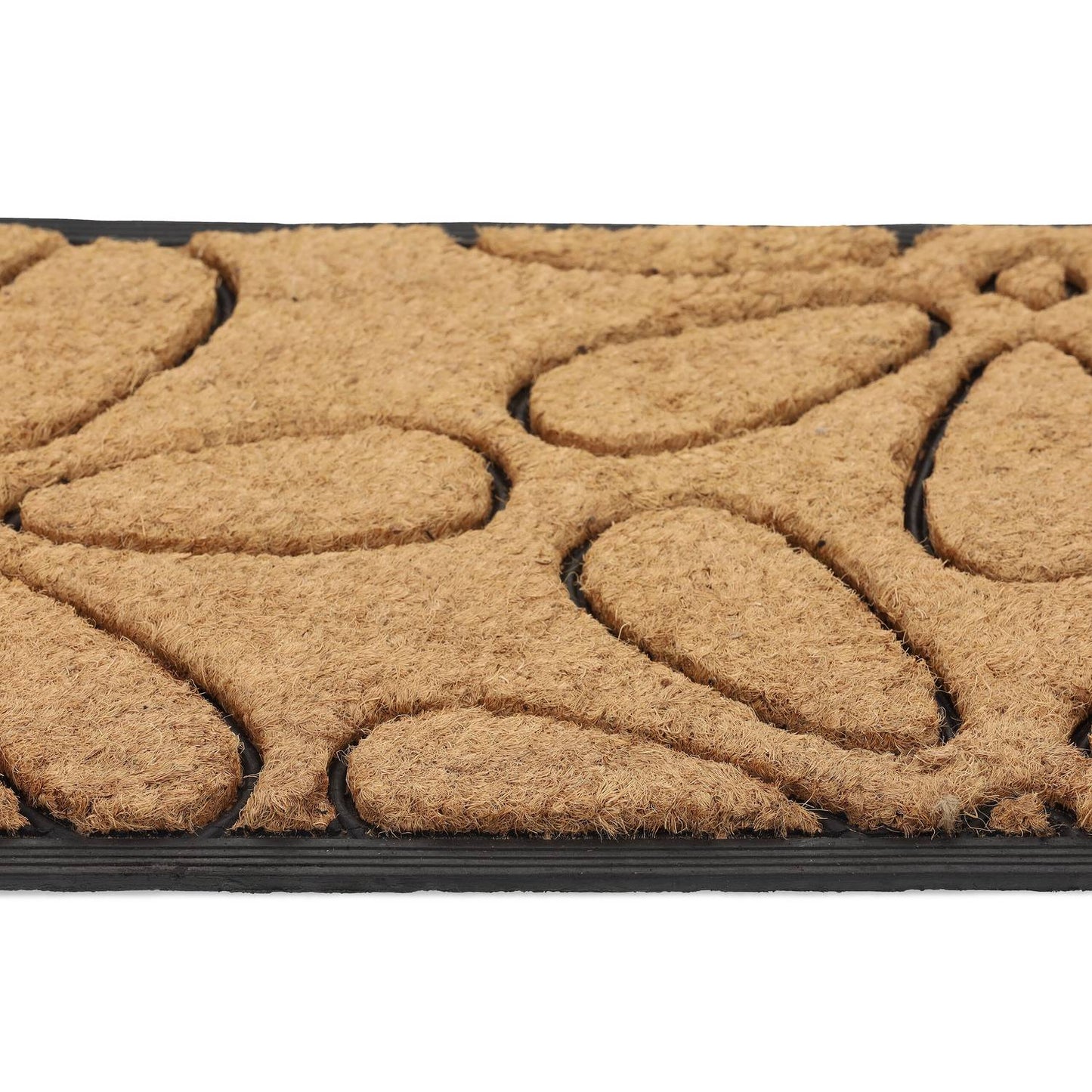 Door mat with flowers Coconut &amp; Rubber