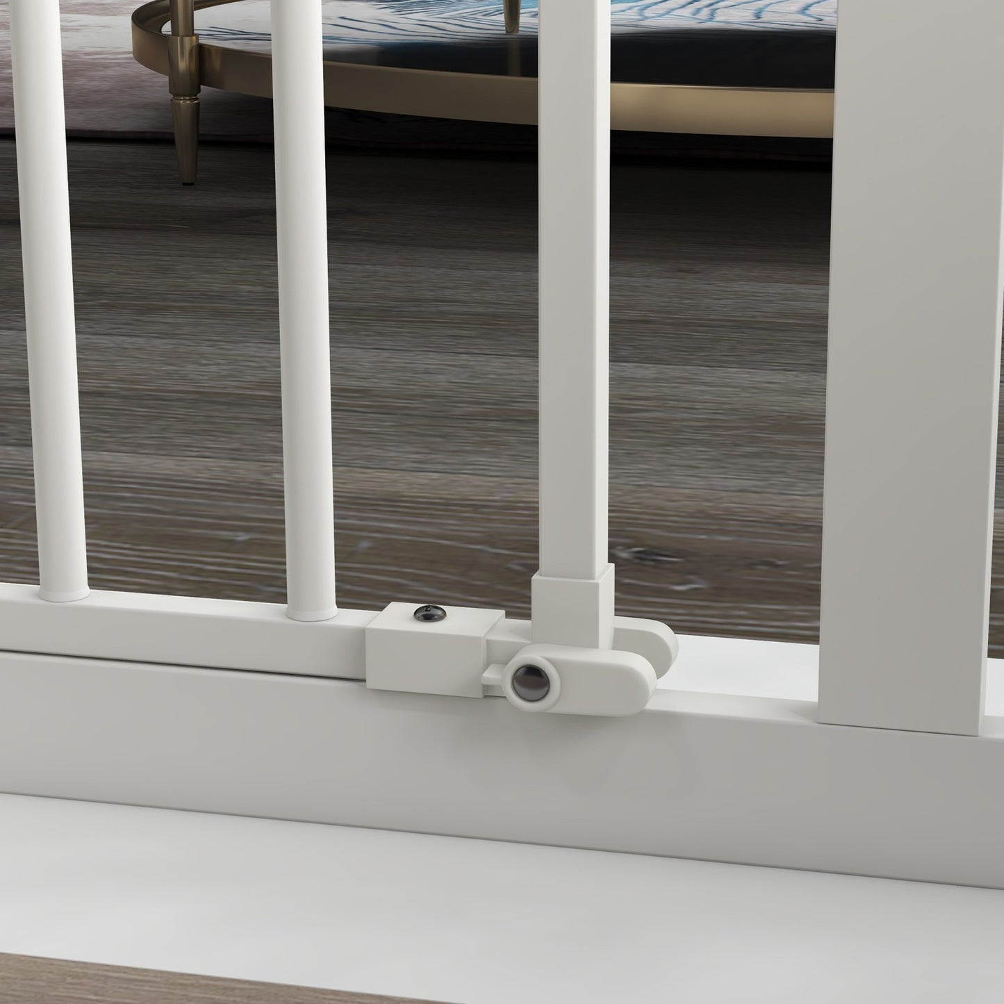 Dog Safety Gate - Expandable Metal, No-Drill, 74-94 cm