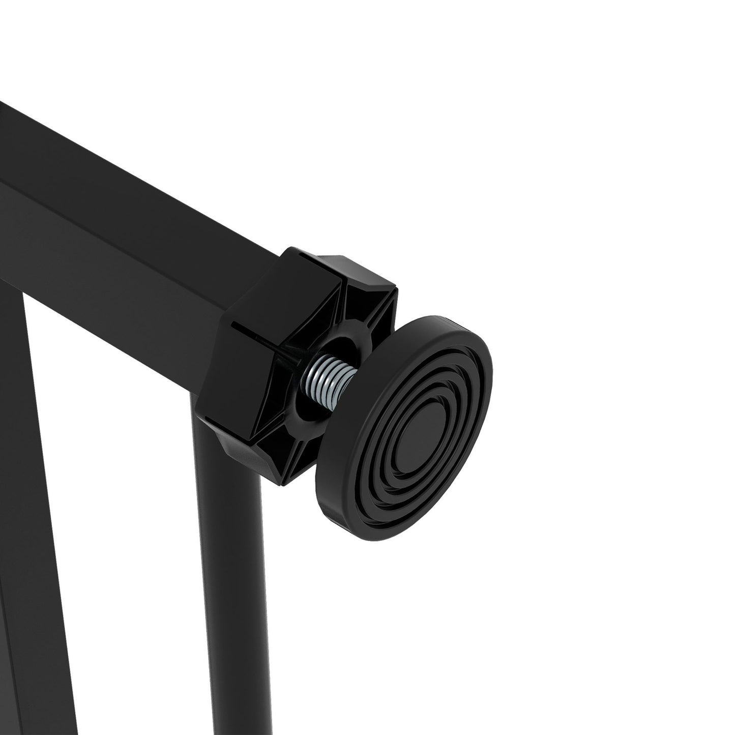 Dog safety stair gate, 74-80 cm, Metal & Plastic, Black