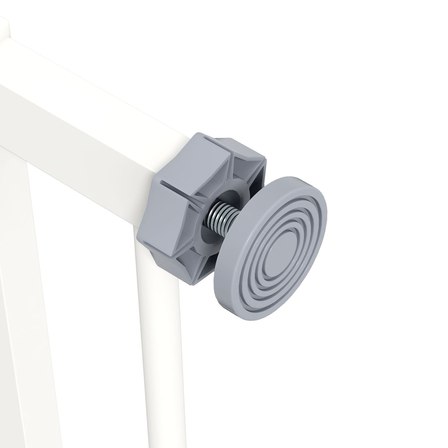 Dog Safety Gate, 74-80 cm, No-Drill, Metal & Plastic