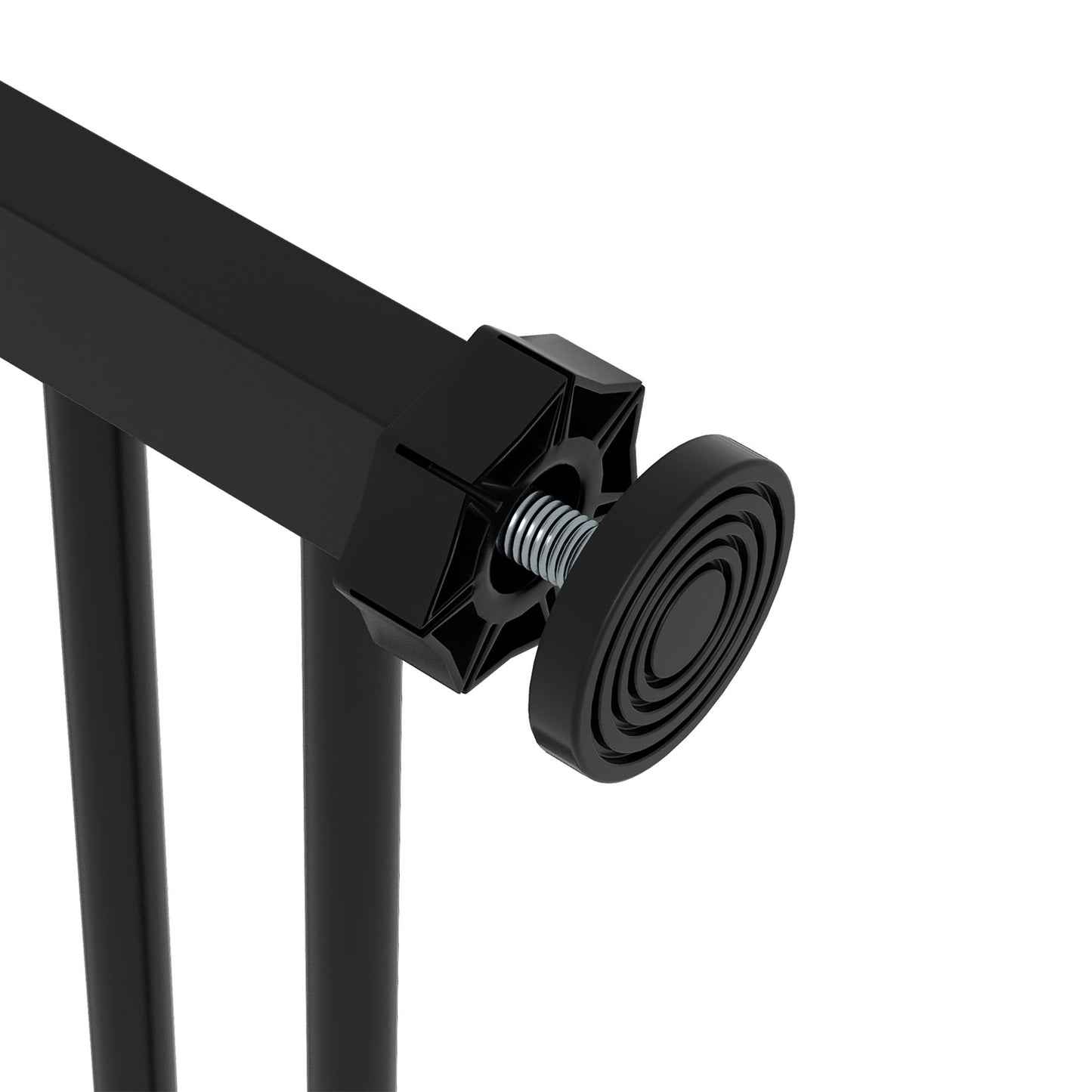 Dog Safety Gate - Adjustable, No-Drill, Black, 74-87 cm