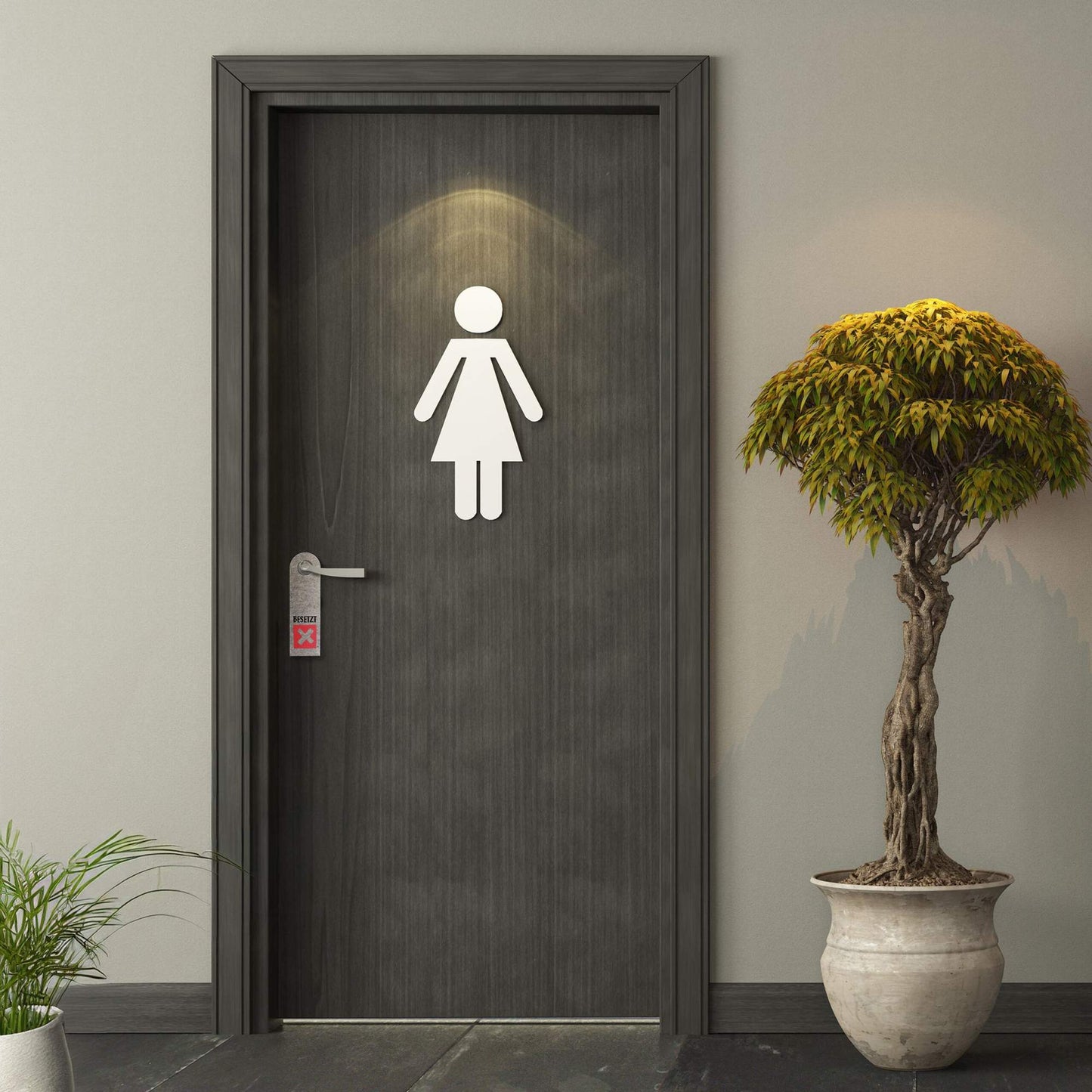 Door sign Occupied Free Set of 10
