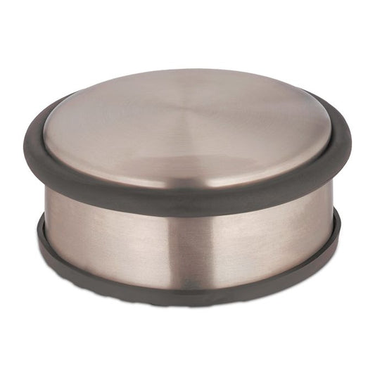 Door stop in stainless steel and bronze