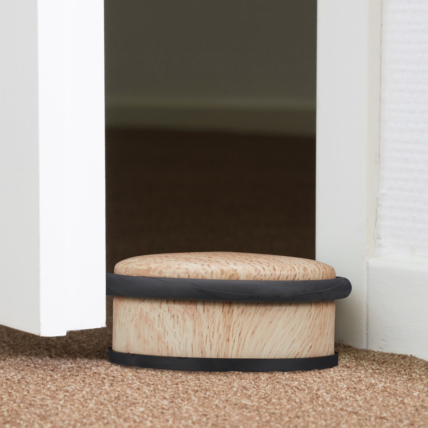 Door stop in wood look