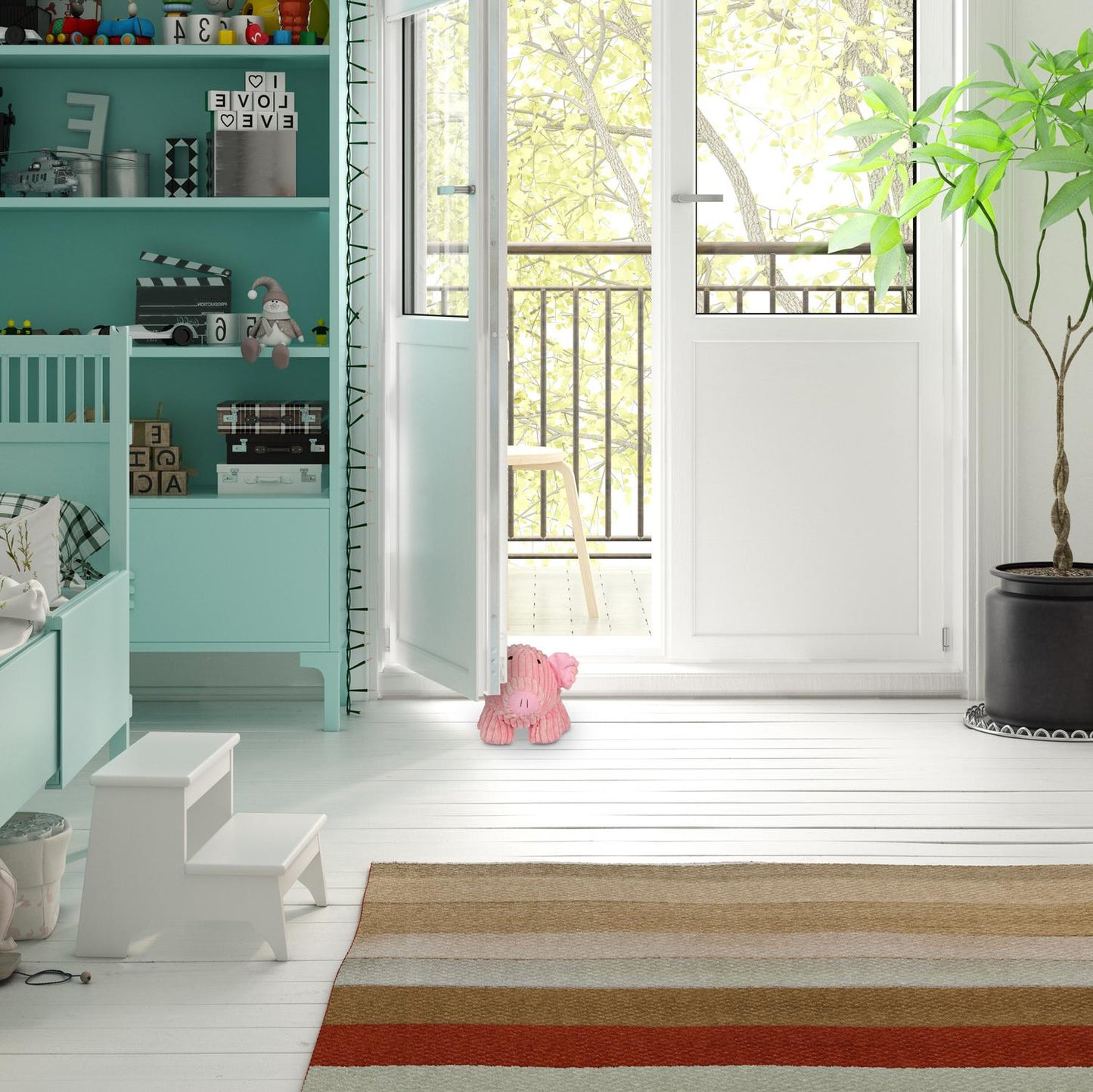 Door stop pig standing