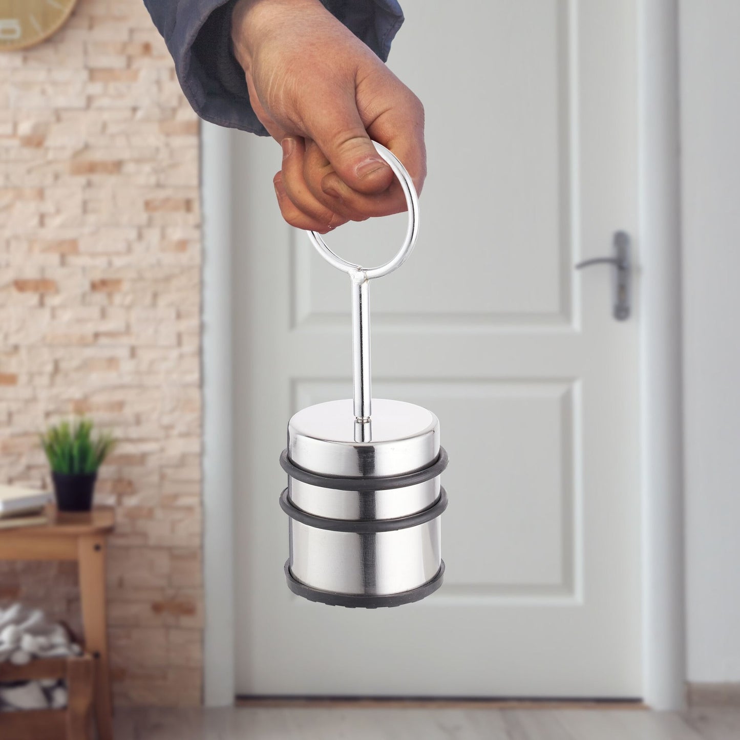 Door stop with handle set of 2