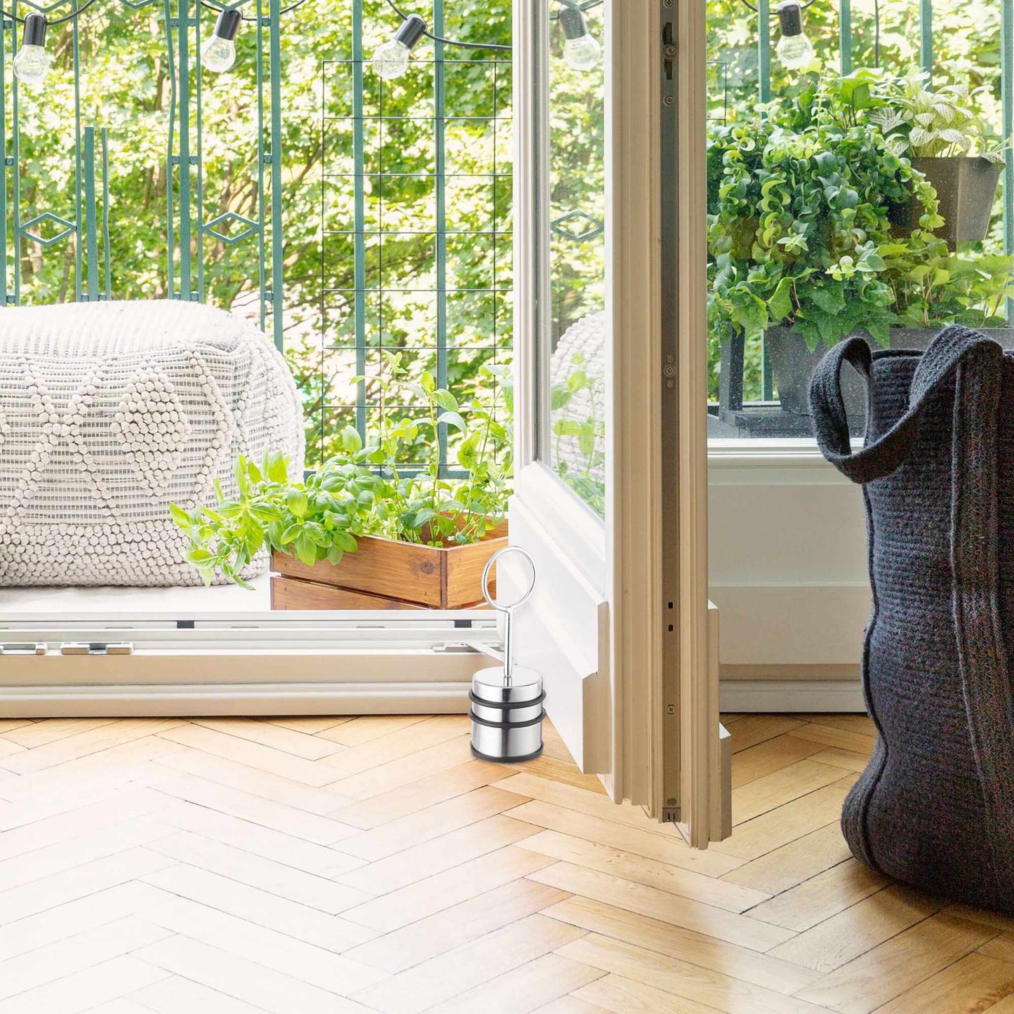 Door stop with handle set of 2