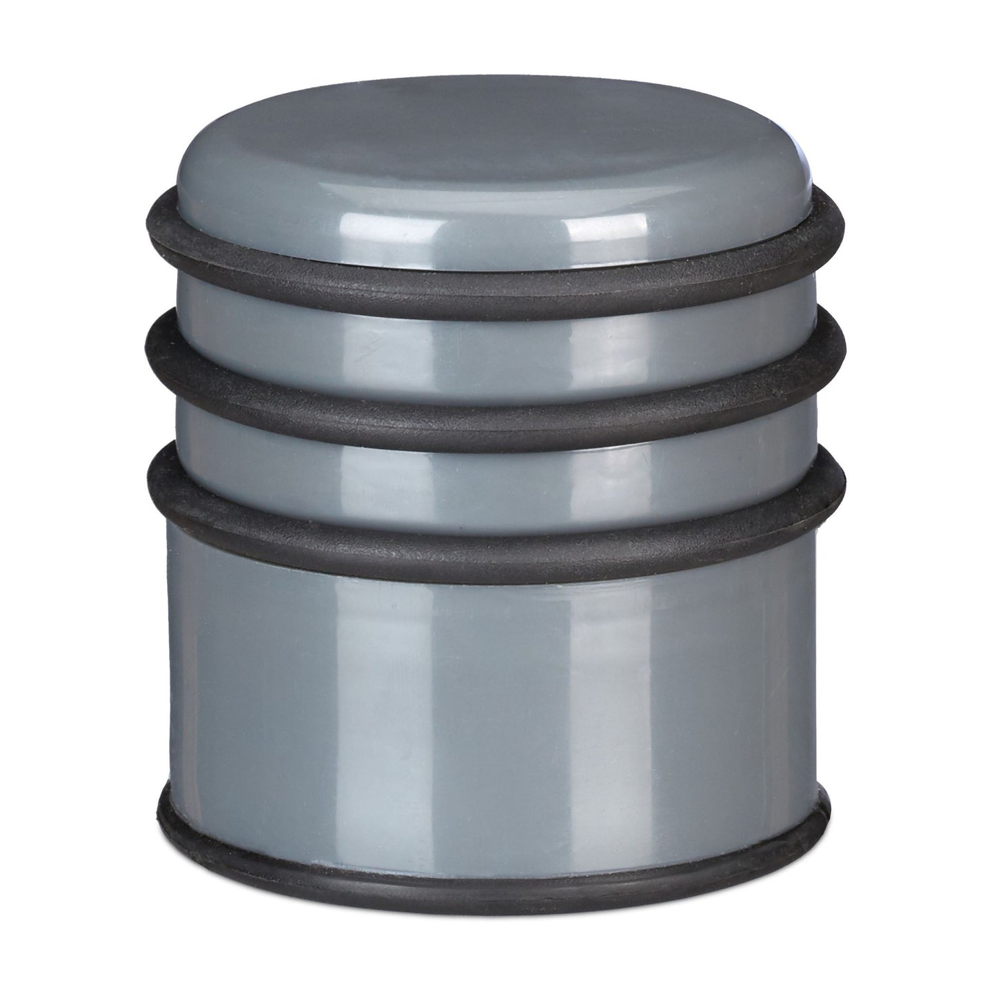 Door stop with rubber rings