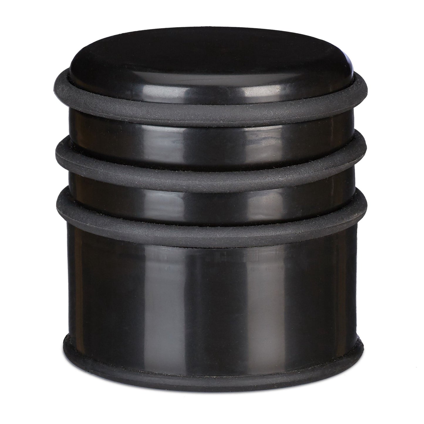 Door stop with rubber rings