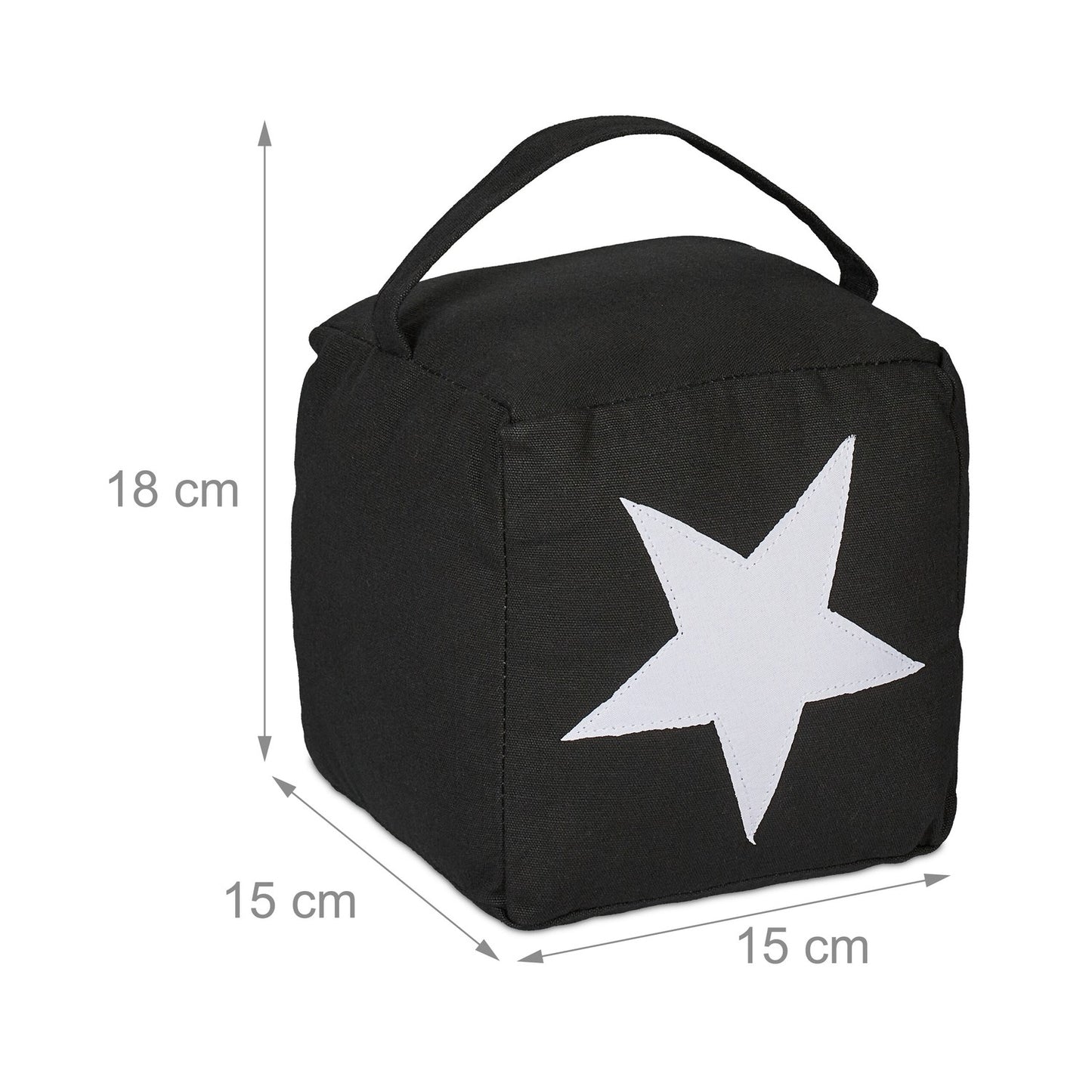 Door stop with star motif, set of 2