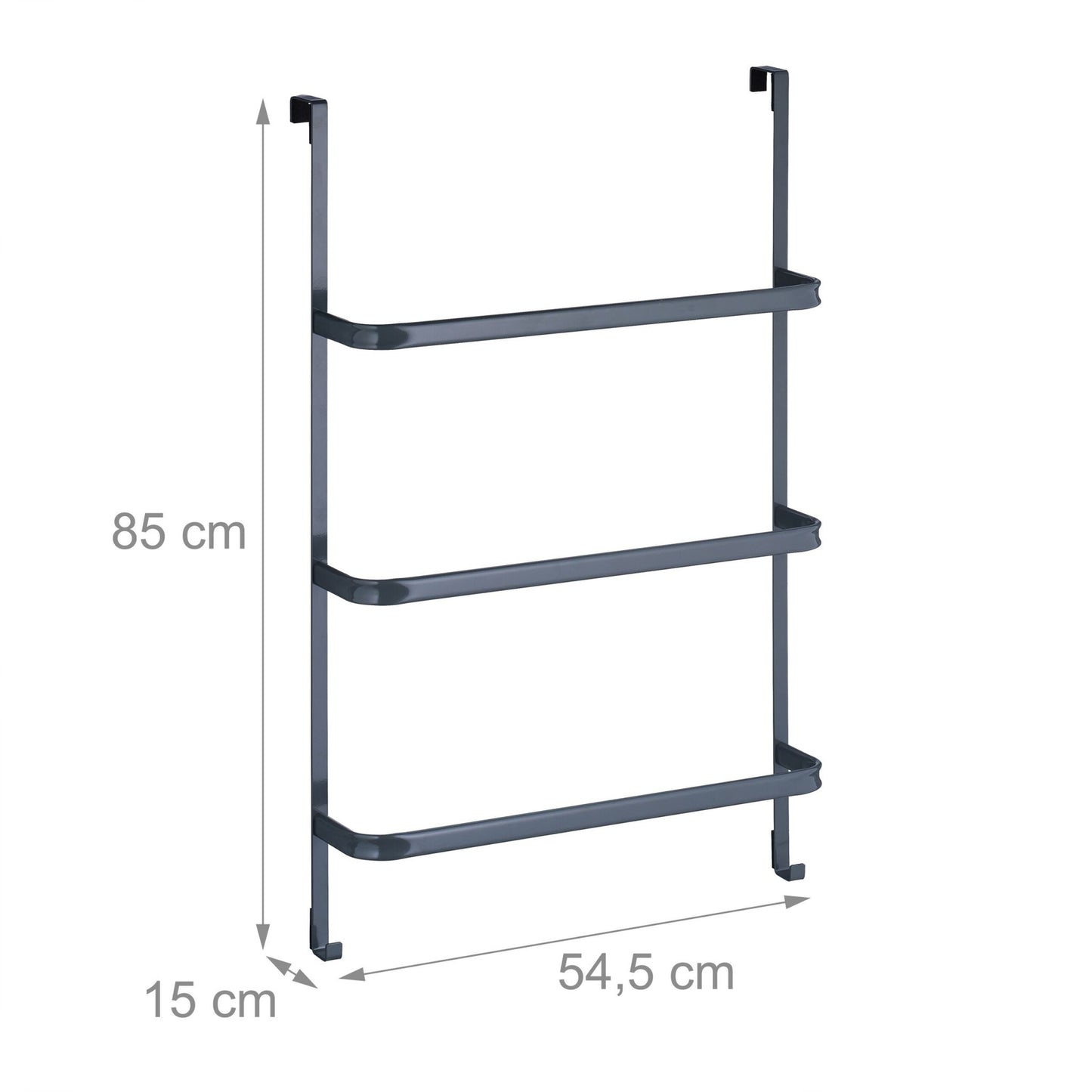 Door towel rail for hanging