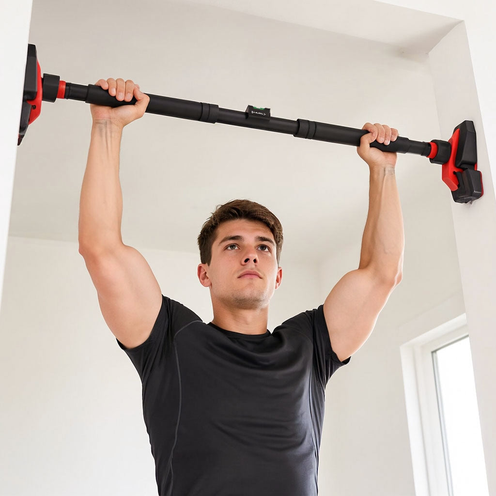 Doorway Pull-Up Bar – Triple Support, No-Drill, 77-95 cm