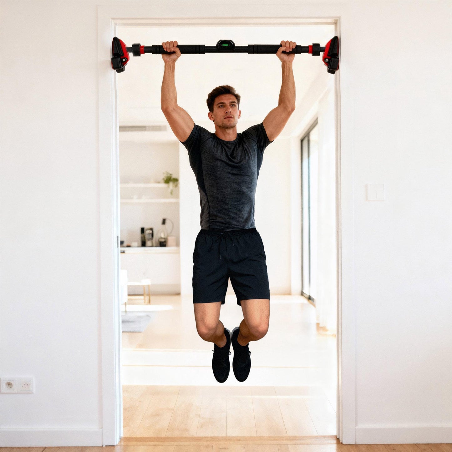 Doorway Pull-Up Bar with Quad Support & Counter
