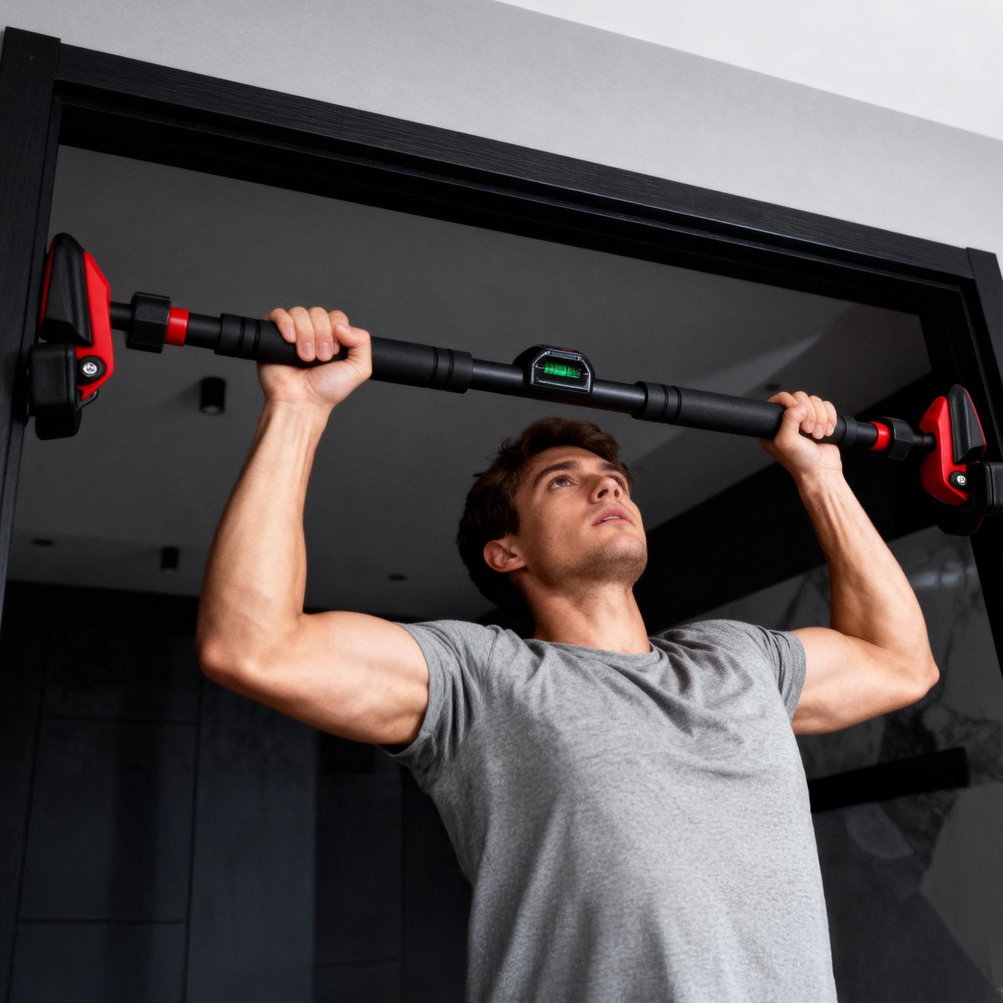 Doorway Pull-Up Bar with Quad Support & Counter