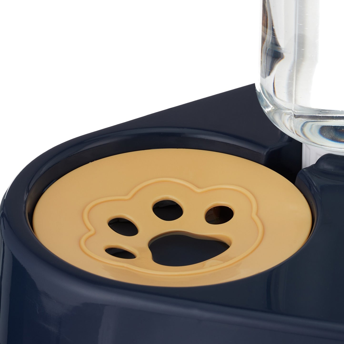 Double Bowl Pet Feeder with Water Dispenser