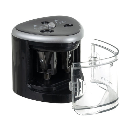 Double Electric Pencil Sharpener, 2 Holes, Replaceable Blades