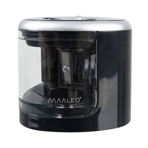 Double Electric Pencil Sharpener, 2 Holes, Replaceable Blades