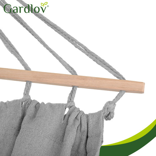 Double Garden Hammock with Frame, 200x150cm, 250kg Capacity