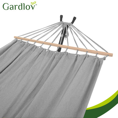Double Garden Hammock with Frame, 200x150cm, 250kg Capacity