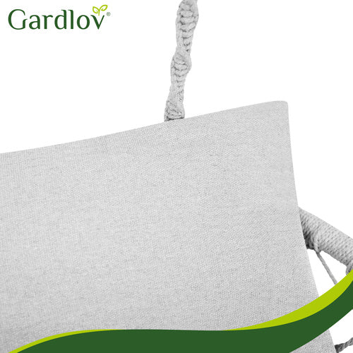 Double Garden Swing Cushion Set, Gray – Polyester/Cotton