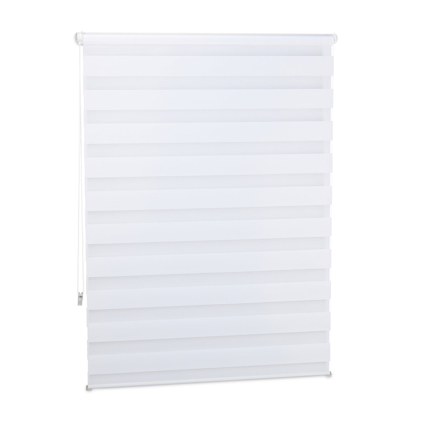 Double Roller Blind, White, No-Drill Clamp Fix